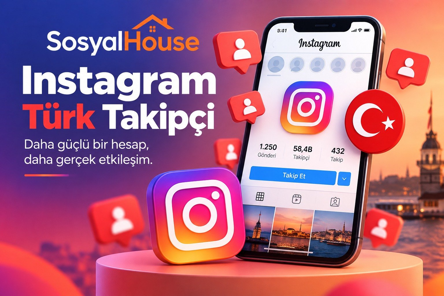 Instagram Türk Takipçi Satın Al | SosyalHouse 